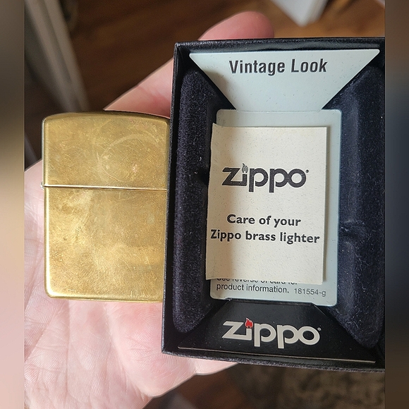 Other - Armored Brass Zippo W/box